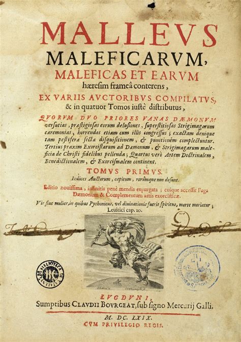 Pronunciation of Malleus Maleficarum with 5 audio pronunciations, 1 meaning, 4 translations, 2 sentences and more for Malleus Maleficarum. ... Malleus Maleficarum is a book which is about witchcraft that was written by Heinrich Kramer and Jacob Sprenger.